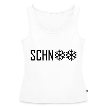 schnee - Frauen Premium Organic Tank Top - Weiß - Vorne - AI Model Female 172 light (172cm)