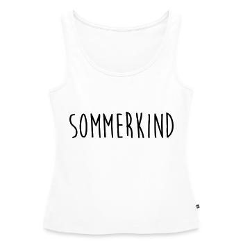 S0MMERKIND gym bag - Women’s Premium Organic Tank top - white - Front - AI Model Female 172 light (172cm)