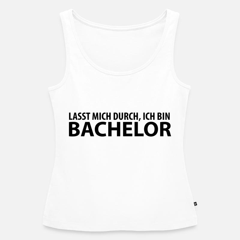 lasst mich durch, ich bin bachelor - Women’s Premium Organic Tank top - white