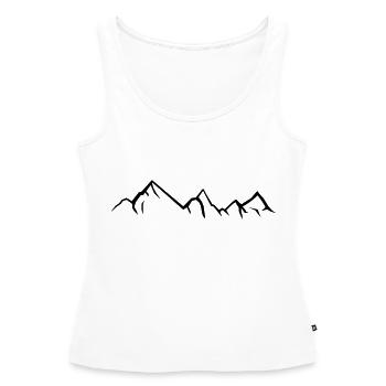 berges - Débardeur bio Premium Femme - blanc - Devant - AI Model Female 172 light (172cm)