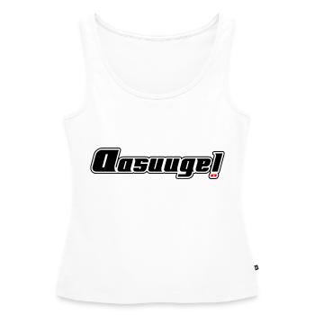 Aasuuge - Frauen Premium Organic Tank Top - Weiß - Vorne - AI Model Female 172 light (172cm)