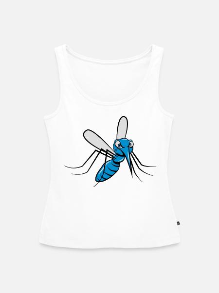 Mücke Mosquito insekt - Frauen Premium Organic Tank Top - Weiß