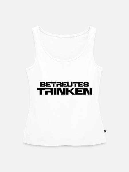 betreutes trinken - Frauen Premium Organic Tank Top - Weiß