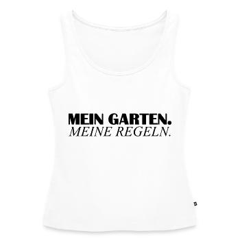 mein garten - Frauen Premium Organic Tank Top - Weiß - Vorne - AI Model Female 172 light (172cm)