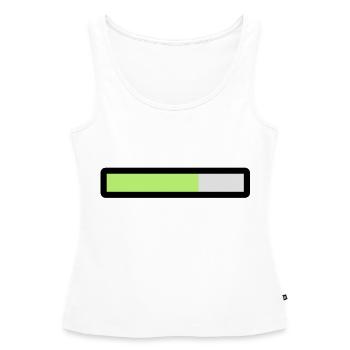 loading - Women’s Premium Organic Tank top - white - Front - AI Model Female 172 light (172cm)