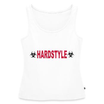 Hardstyle - Frauen Premium Organic Tank Top - Weiß - Vorne - AI Model Female 172 light (172cm)