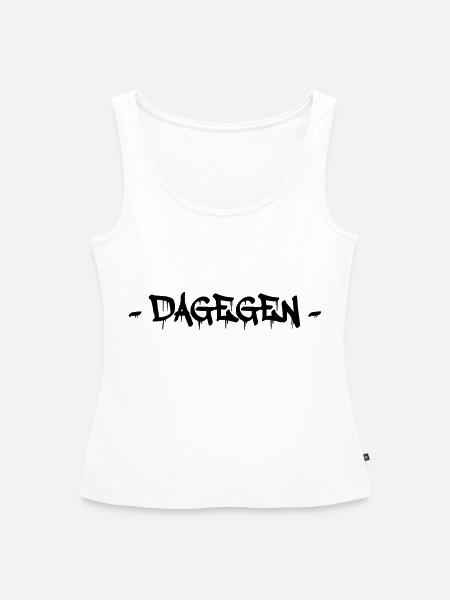 dagegen - Frauen Premium Organic Tank Top - Weiß