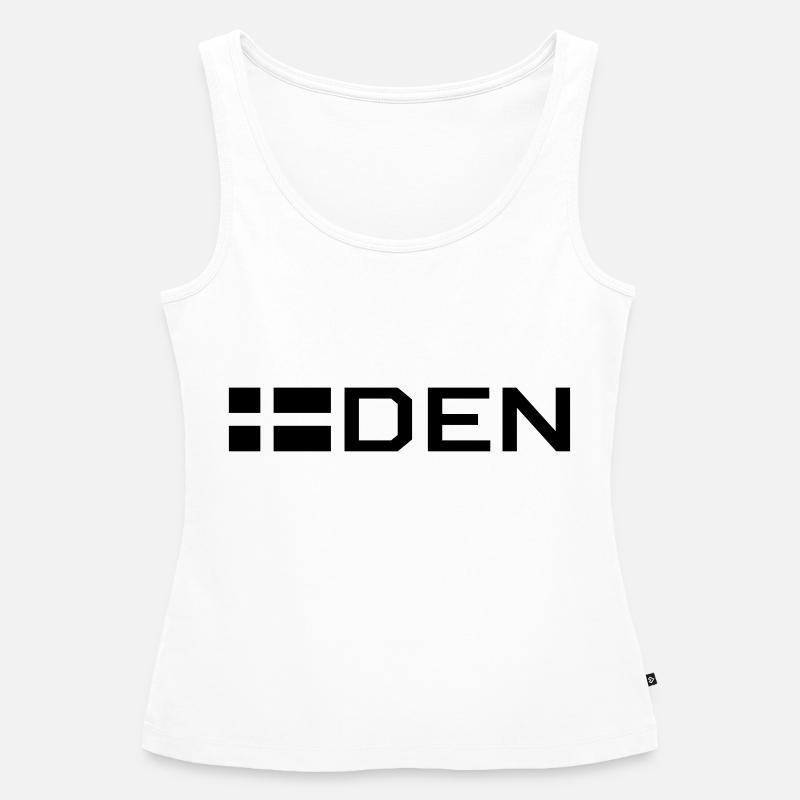 Danish flag - Women’s Premium Organic Tank top - white