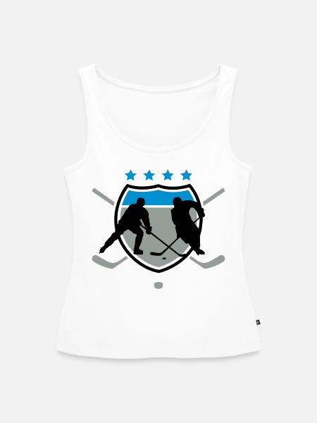 Eishockey - Frauen Premium Organic Tank Top - Weiß