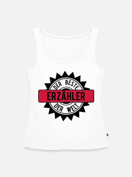 der beste erzaehler 2c - Frauen Premium Organic Tank Top - Weiß