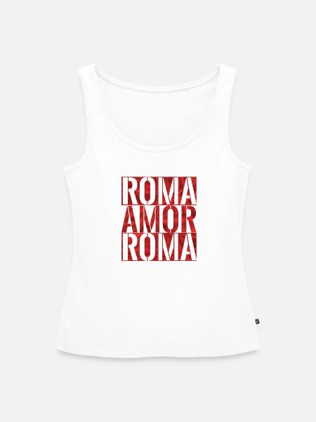 ROM LIEBE ROM - Frauen Premium Organic Tank Top - Weiß