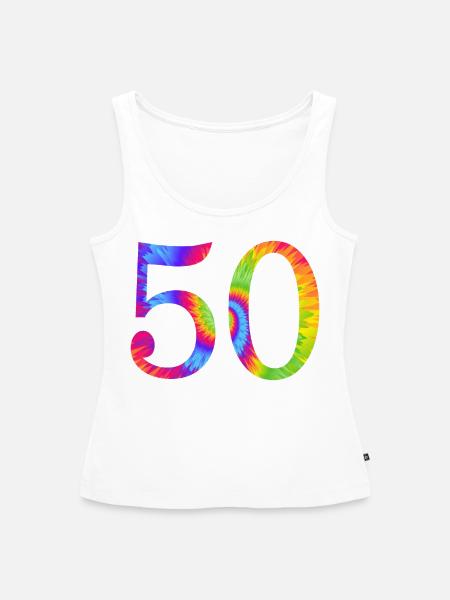 Anzahl fünfzig - Frauen Premium Organic Tank Top - Weiß