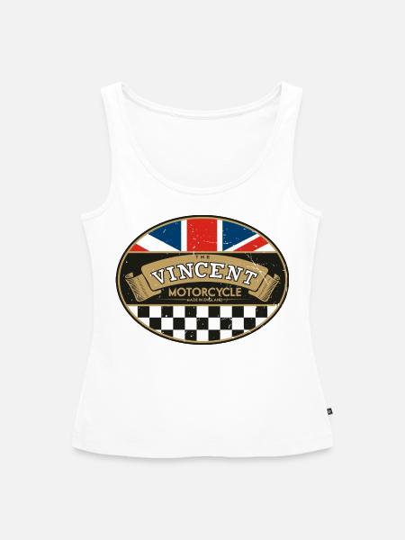 Vincent Oval - Frauen Premium Organic Tank Top - Weiß