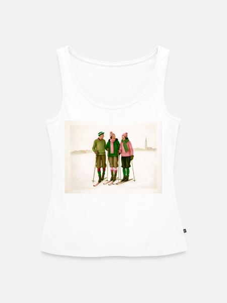 Alpine Choreografie - Frauen Premium Organic Tank Top - Weiß