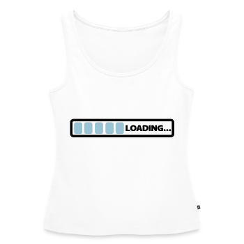 loading - Women’s Premium Organic Tank top - white - Front - AI Model Female 172 light (172cm)