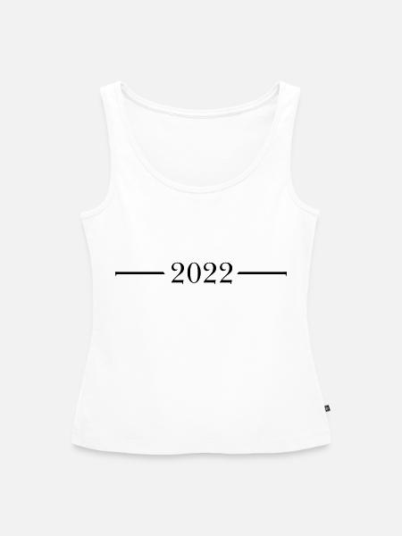 linie 2022 elegant - Frauen Premium Organic Tank Top - Weiß