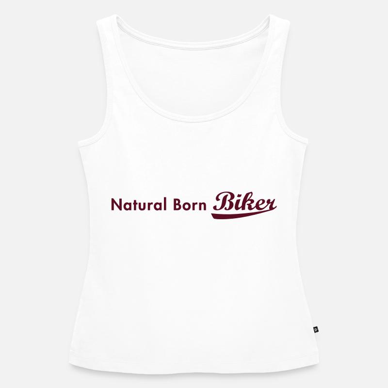 evolution_biker - Women’s Premium Organic Tank top - white