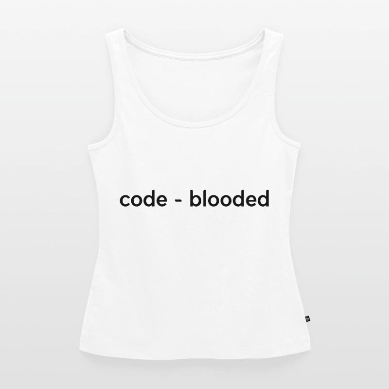 Code Blooded Programming Software Developer Admin Frauen Premium Organic Tank Top