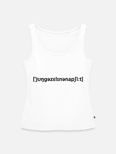 Junggesellinnenabschied Lautschrift - Frauen Premium Organic Tank Top - Weiß