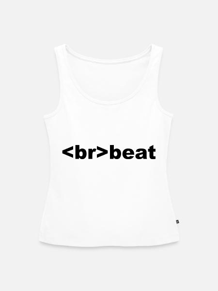 brbeat - Frauen Premium Organic Tank Top - Weiß