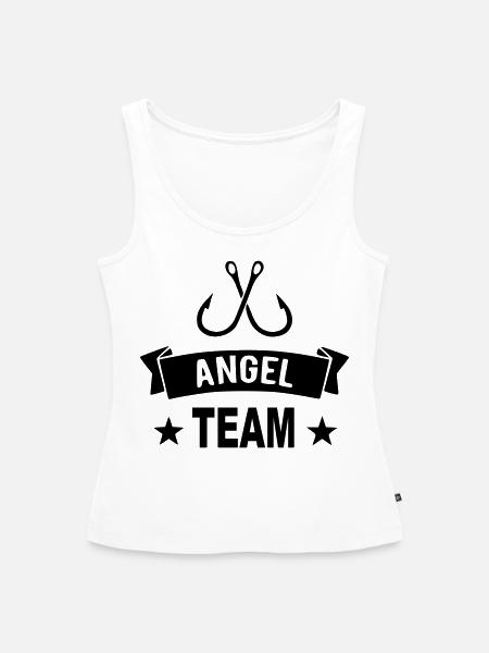 Angel Team - Frauen Premium Organic Tank Top - Weiß
