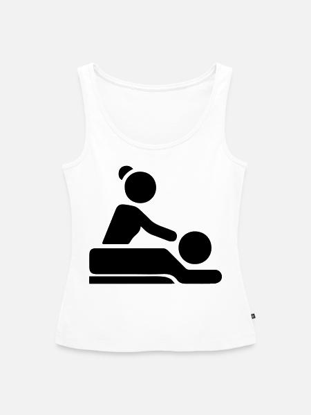 Masseurin - Frauen Premium Organic Tank Top - Weiß