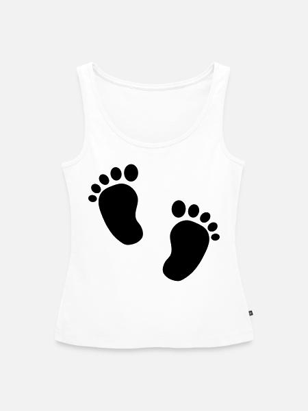 Babyfüße - Frauen Premium Organic Tank Top - Weiß
