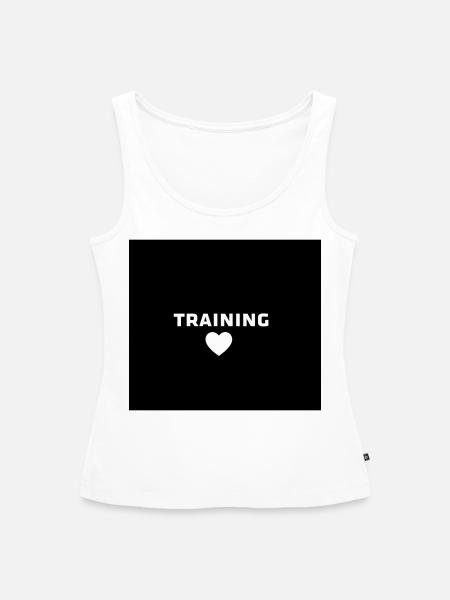 mundschutz training - Frauen Premium Organic Tank Top - Weiß
