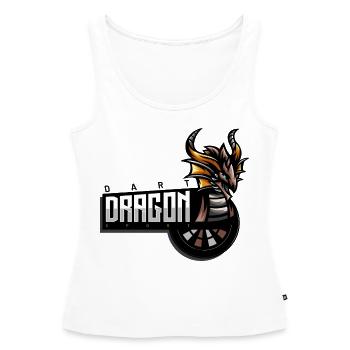 Dart Dragon Emblem - Frauen Premium Organic Tank Top - Weiß - Vorne - AI Model Female 172 light (172cm)