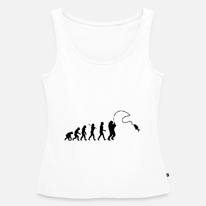 Pêche évolution Pêche - Débardeur bio Premium Femme - blanc