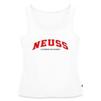 NEUSS - Frauen Premium Organic Tank Top - Weiß - Vorne - AI Model Female 172 light (172cm)