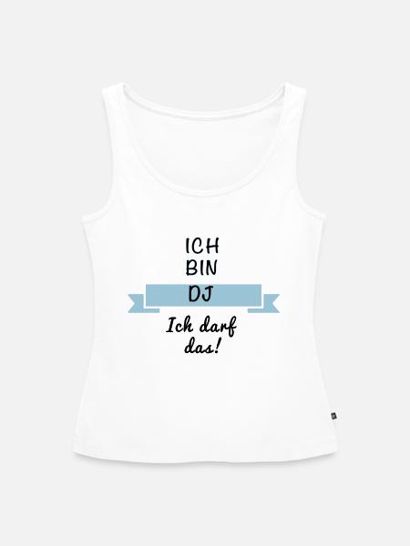 DJ Discjockey - Frauen Premium Organic Tank Top - Weiß