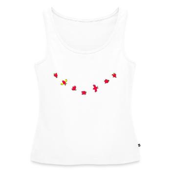 Birdies - Frauen Premium Organic Tank Top - Weiß - Vorne - AI Model Female 172 light (172cm)