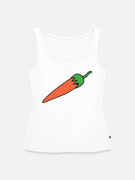 Chilli - Frauen Premium Organic Tank Top - Weiß