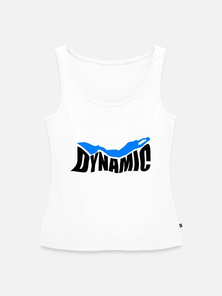 Dynamic-Freediver - Frauen Premium Organic Tank Top - Weiß