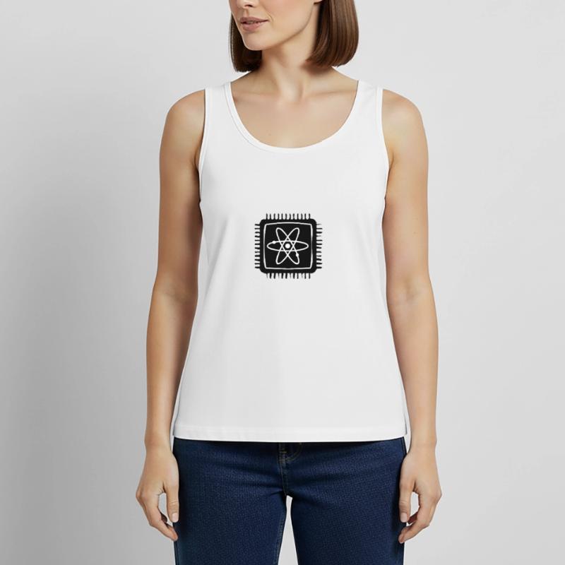 Quantum Computer Quantum Computer Physics Atom Chip Women’s Premium Organic Tank top