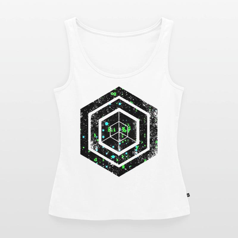 Hexagon-Programmierung Programmierer Codierung geometrisch Frauen Premium Organic Tank Top