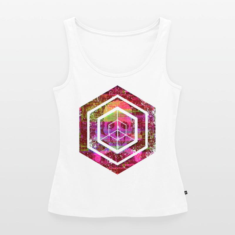 hexagon programming programmer coding geometric Women’s Premium Organic Tank top