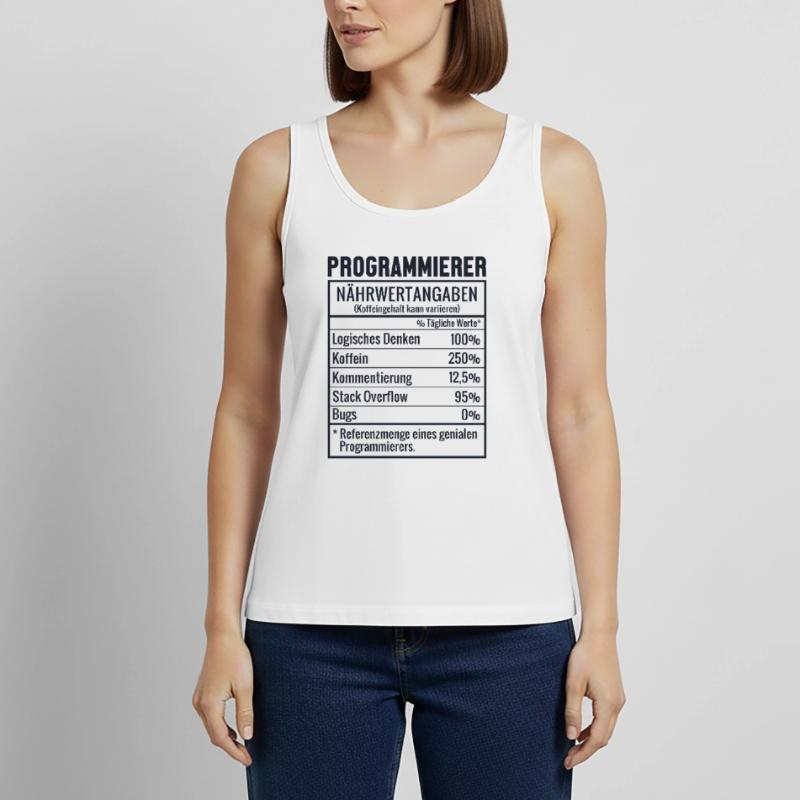 Programmierer Nährwertangaben Developer Coder Frauen Premium Organic Tank Top