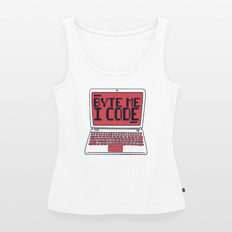 Byte Me I Code Developer Software Developer Débardeur bio Premium Femme