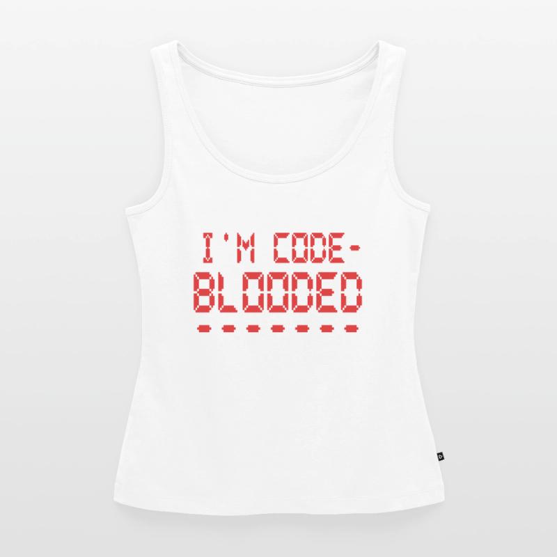 Computerprogrammierung Ich bin Code Blooded Programmierer Frauen Premium Organic Tank Top