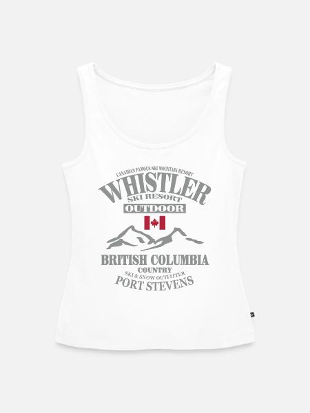 canada - whistler - apres - ski - Frauen Premium Organic Tank Top - Weiß