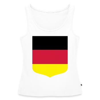 Deutschland - Frauen Premium Organic Tank Top - Weiß - Vorne - AI Model Female 172 light (172cm)
