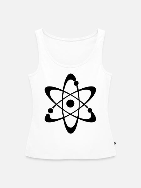 Atom - Frauen Premium Organic Tank Top - Weiß