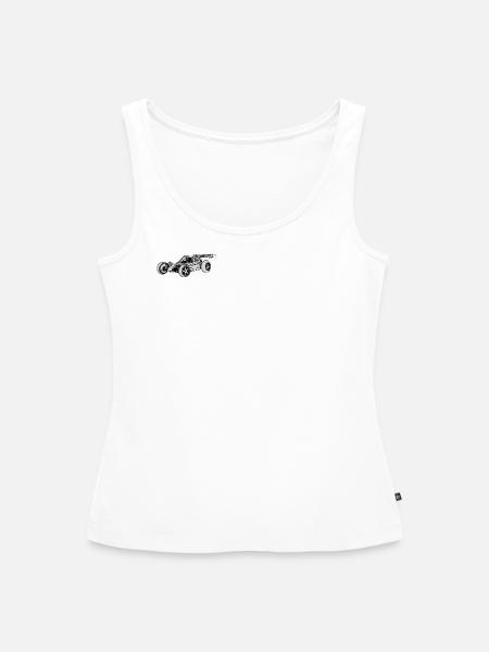 Minimalistischer Rc Buggy - Frauen Premium Organic Tank Top - Weiß