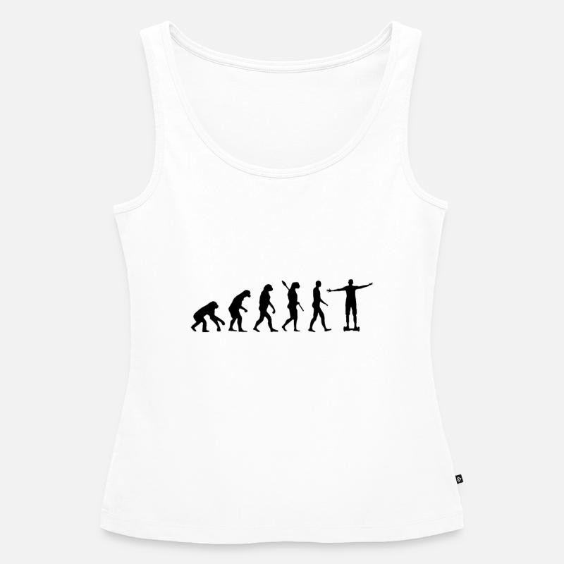 Hoverboard Evolution - Women’s Premium Organic Tank top - white