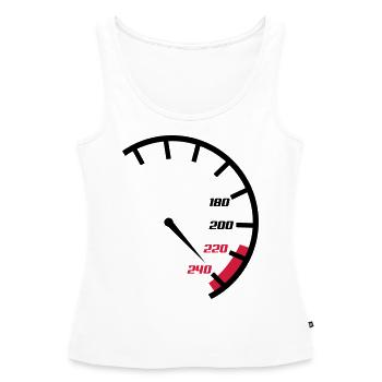 tacho - Frauen Premium Organic Tank Top - Weiß - Vorne - AI Model Female 172 light (172cm)
