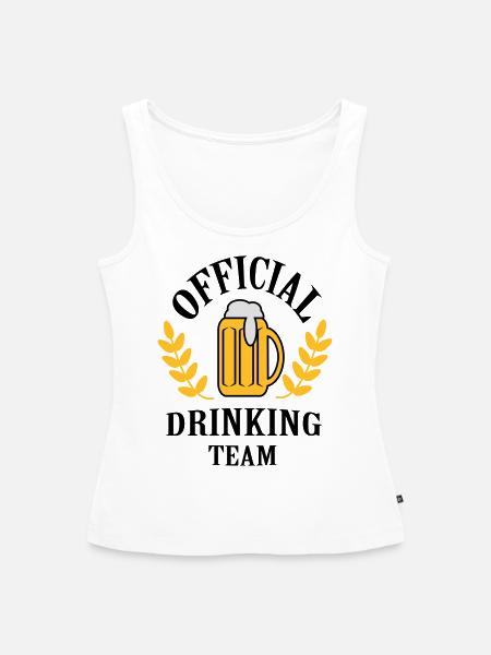 official_drinking_team - Frauen Premium Organic Tank Top - Weiß