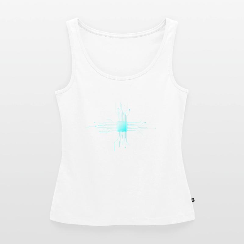 I Breake Coder Computer Nerd Science Frauen Premium Organic Tank Top