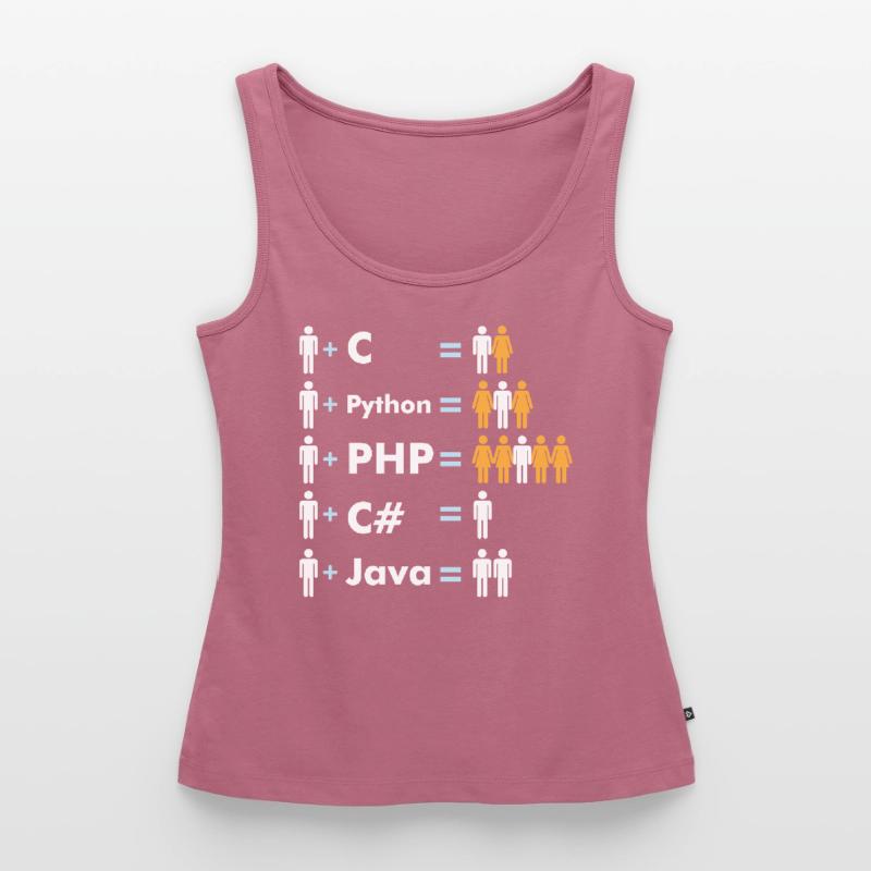 C Python Php Java Programmierer Coding Frauen Premium Organic Tank Top